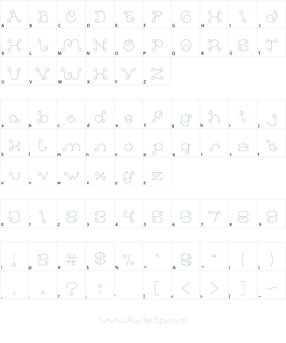 modern aristrocrat Font Character